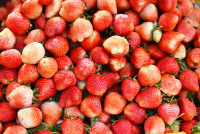 Full frame shot of strawberries