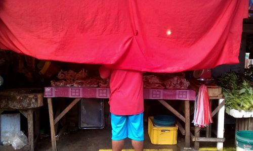 Clothes drying on clothesline