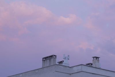 Low angle view of built structure against sky