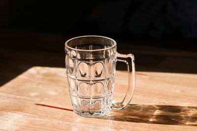 Close-up of drink in glass on table