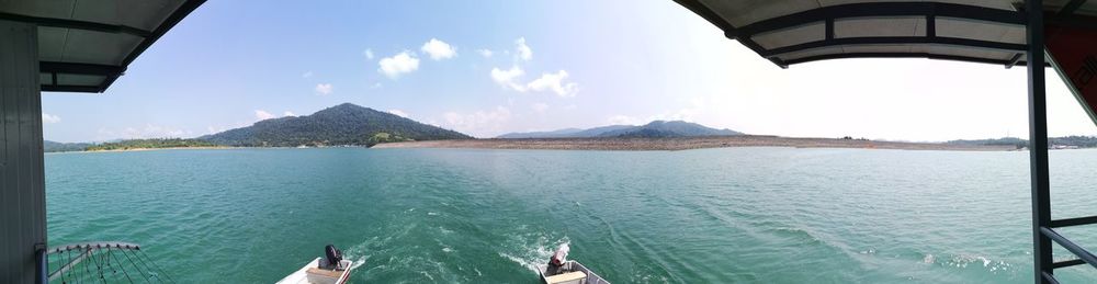 Panoramic view of sea against sky