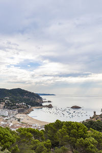 View of the village of tossa de mar, catalonia, spain