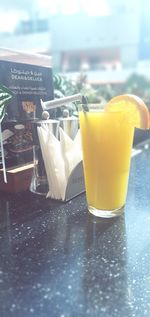 Close-up of drink on table
