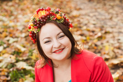 Portrait of smiling young woman