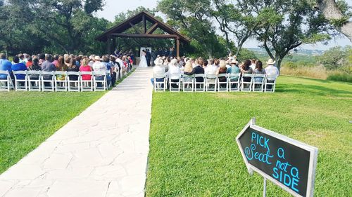 People relaxing in park
