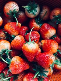 Full frame shot of strawberries