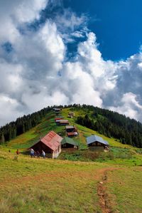 Scenic view of landscape against sky