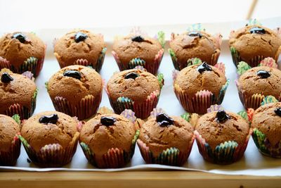 Close-up of cupcakes