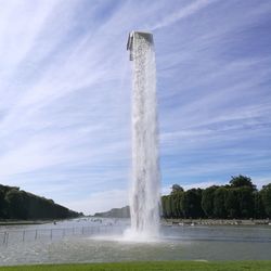 Fountain against sky
