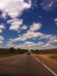 Road passing through country road