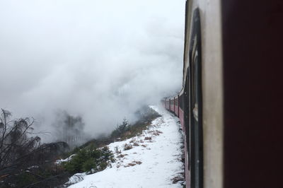 Train in fog