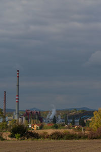 Factory against sky