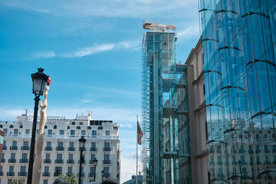 Low angle view of buildings against sky