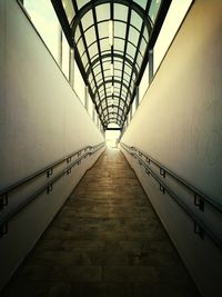 View of empty subway station