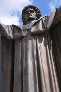 Low angle view of statue