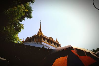 Low angle view of a temple