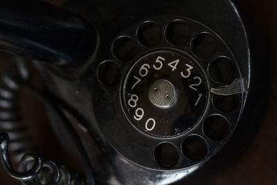 Close-up of telephone