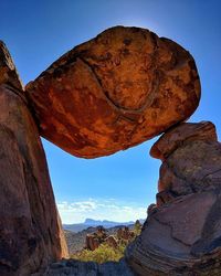 Rock formations in desert