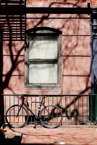 Bicycle in front of building