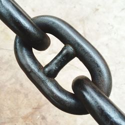 Close-up of rusty chain