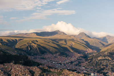 Scenic view of mountains