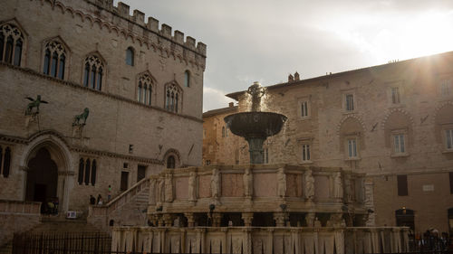 Low angle view of historic building