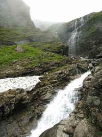 River flowing through rocks