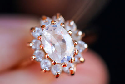 Close-up of diamond ring