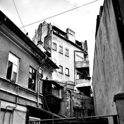 Low angle view of buildings against sky