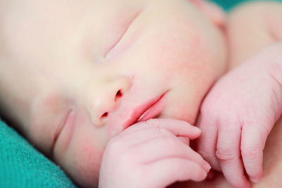 Close-up of baby feet