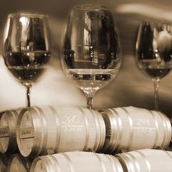 Close-up of wine glass