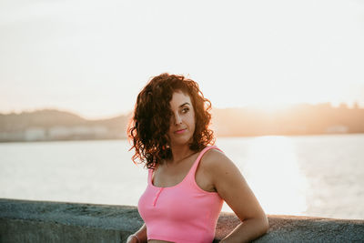 Close-up of smiling woman