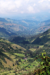 Scenic view of landscape against sky