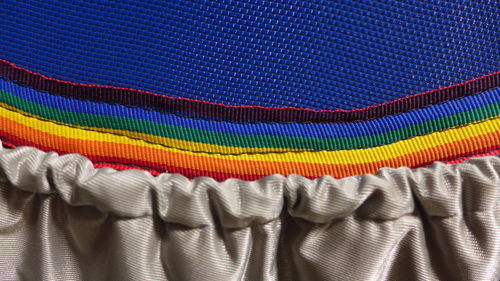 Close-up of colorful textile