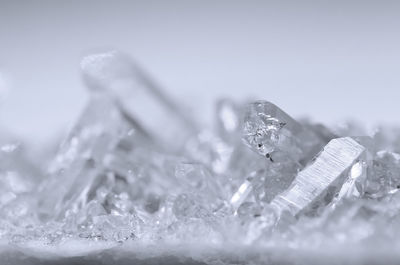 Close-up of ice crystals