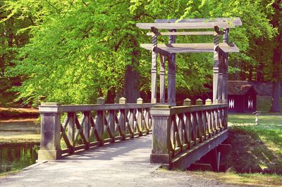 Footbridge over river