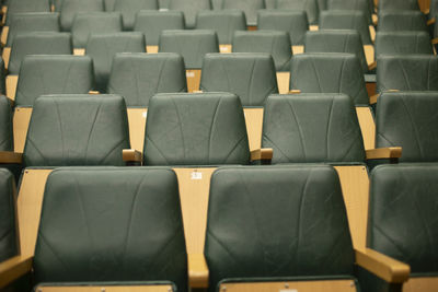 Empty seats in theater