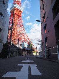 Low angle view of buildings against sky