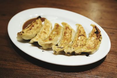 Close-up of served food