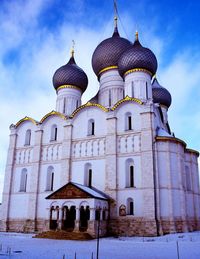 Low angle view of church against sky