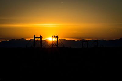 Sunset over mountain