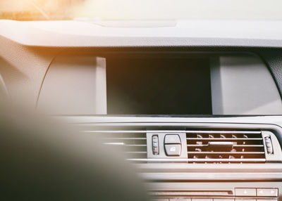 Close-up of car window