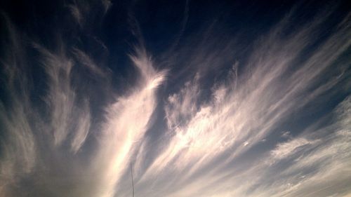 Low angle view of cloudy sky