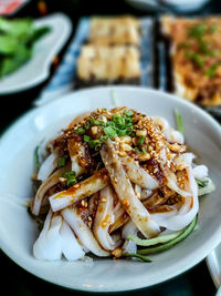 Close-up of food in plate