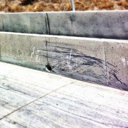 Close-up of wooden plank