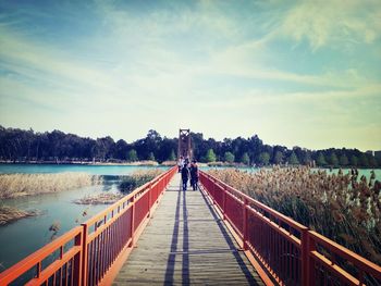 Pier on lake