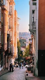 Buildings in city. istanbul side streets
