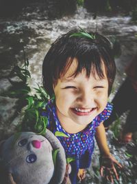 Portrait of smiling boy