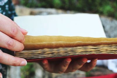 Midsection of person holding ice cream