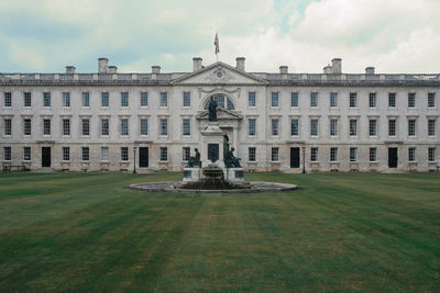 View of historic building against cloudy sky